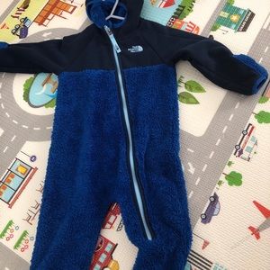 The NorthFace fleece snowsuit